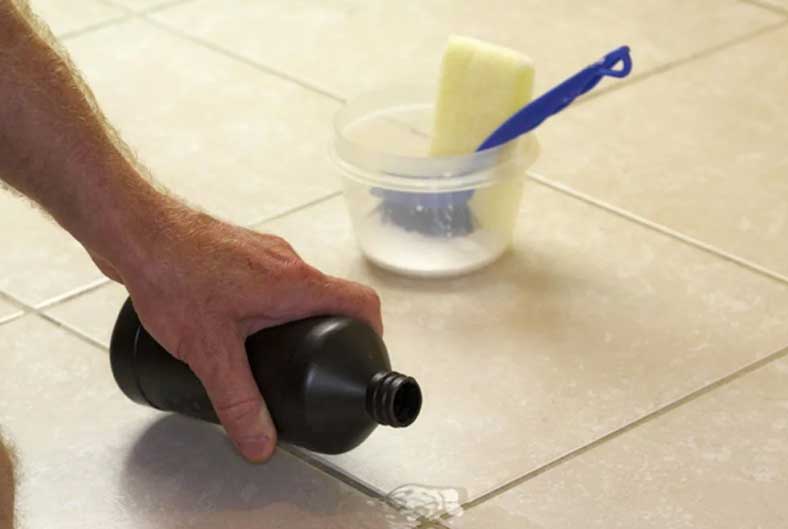 how to clean grout in floor